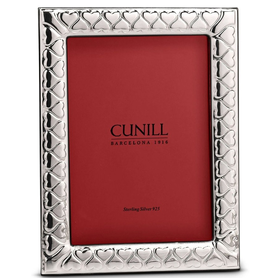 Cunill Cunill Interlocking Hearts Non-Tarnish Sterling Silver Picture Frame New