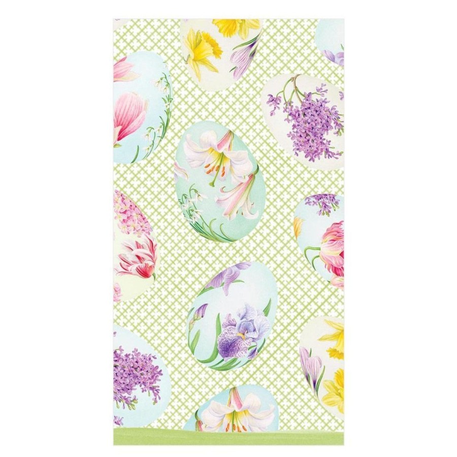 Caspari Caspari Floral Decorated Eggs Guest Towel Online