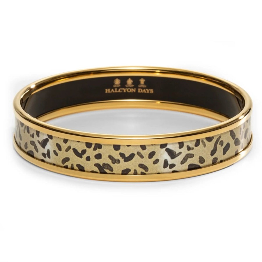 Halcyon Days Halcyon Days Leopard Gold Enamel Bangle Hot