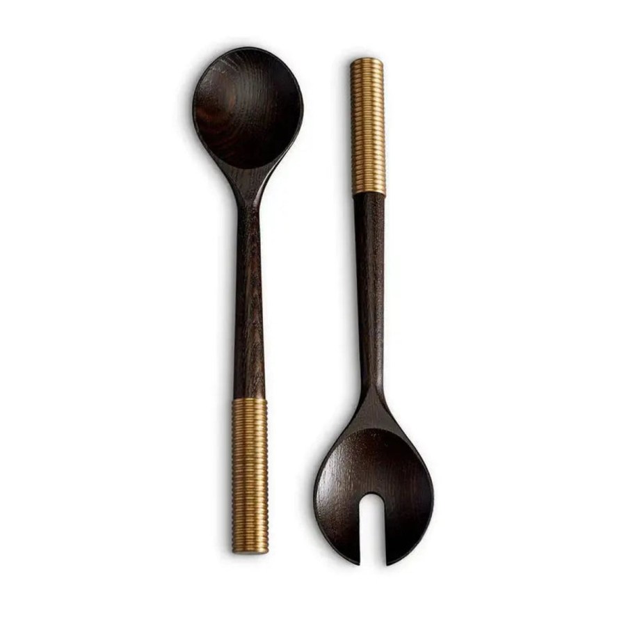 L'Objet D'Art L'Objet Smoked Ash Alhambra Serving Set (2 Piece Set) Clearance