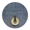 Chilewich Chilewich Basketweave 15" Round Placemat-Denim Clearance