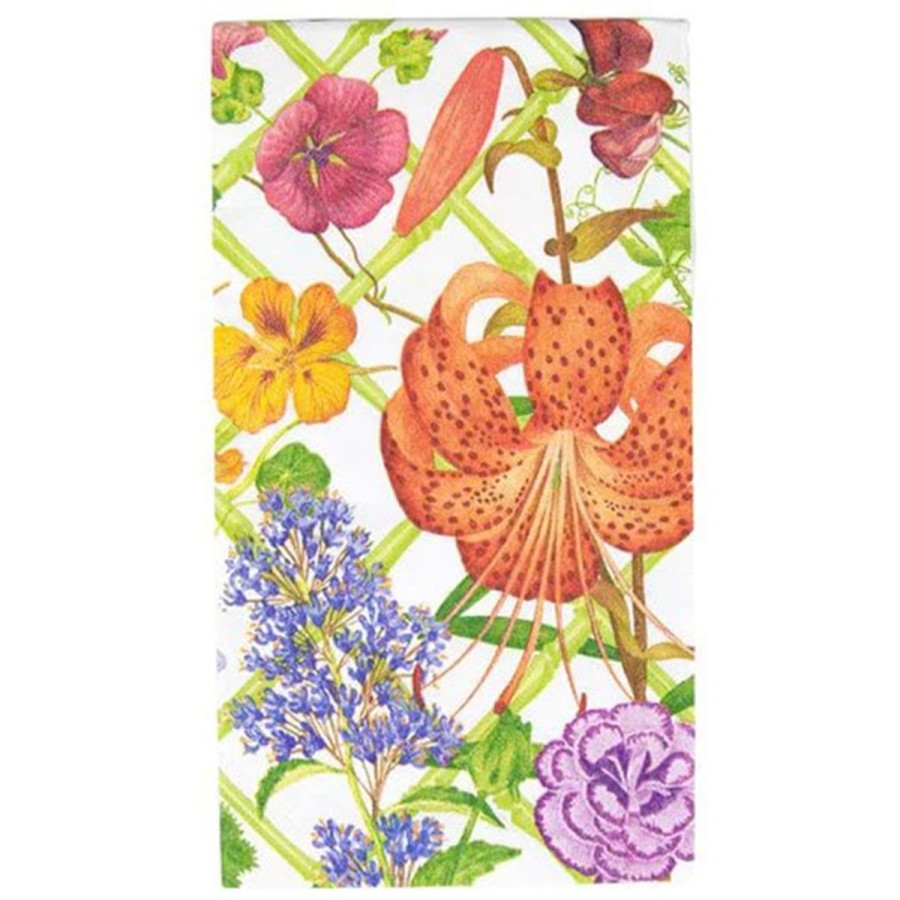 Caspari Caspari Floral Trellis Guest Towel Wholesale