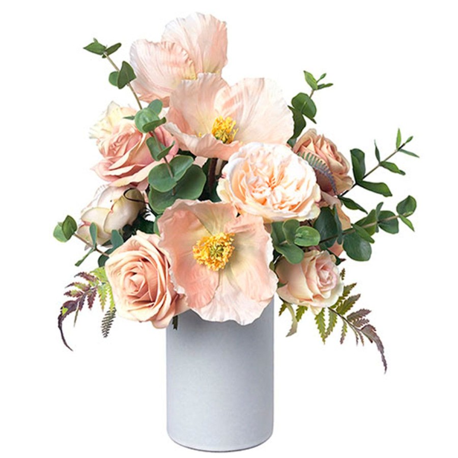 Diane James Diane James Poppy, Rose & Fern Bouquet In Vase Best