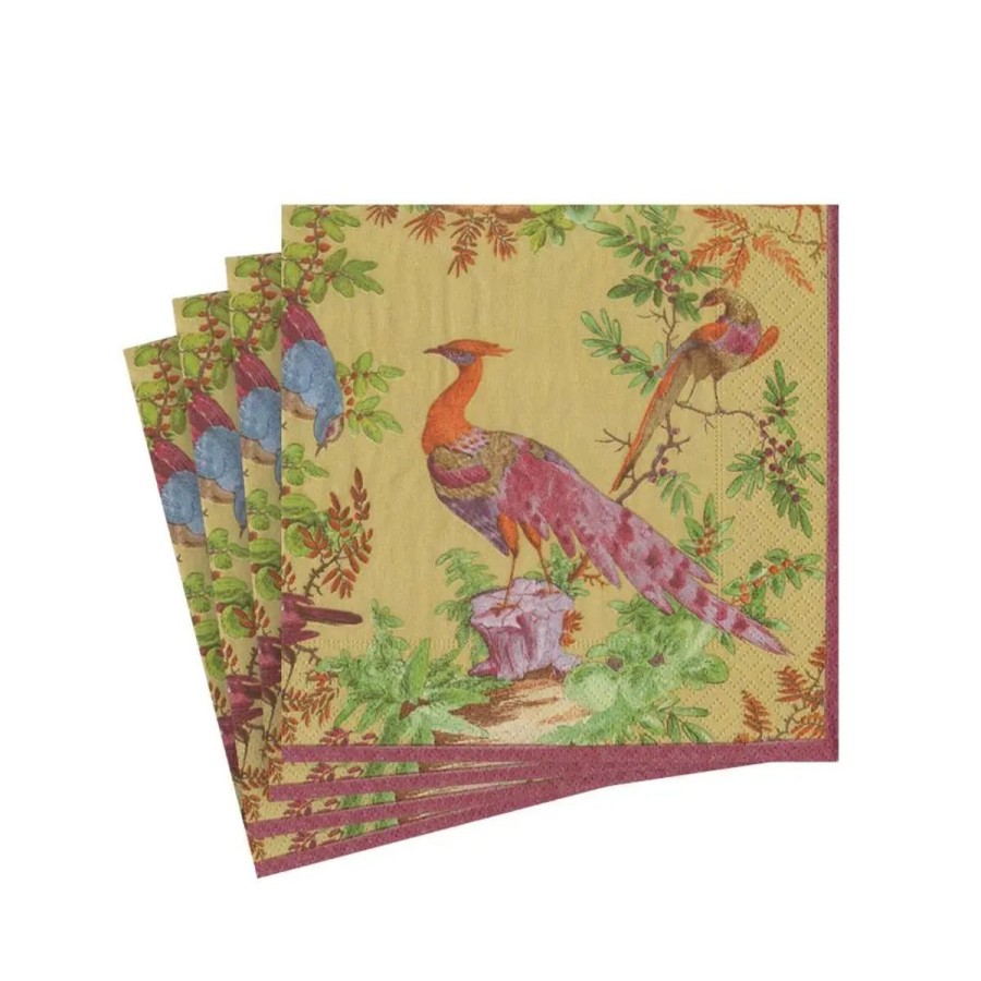 Caspari Caspari Chelsea Birds Cocktail Napkins New