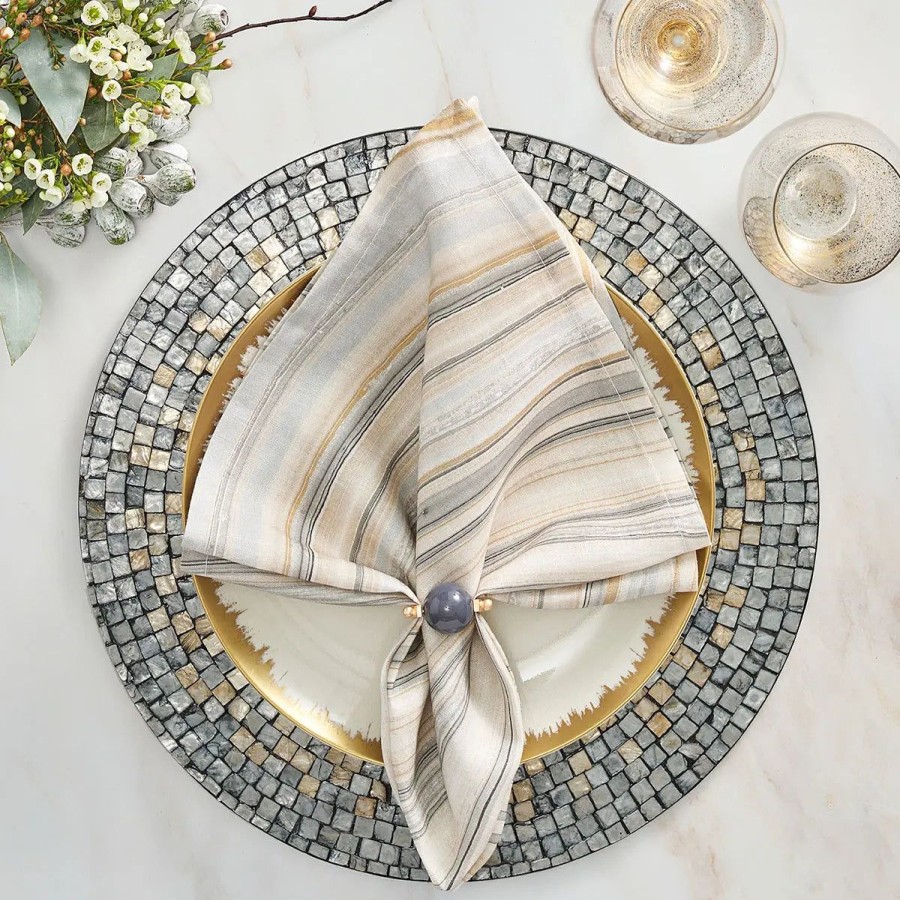 Kim Seybert Kim Seybert Shell Mosaic Placemat Set Of 4 Hot