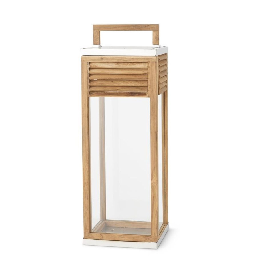 K&K Interiors K&K 35.5" St. Tropez Shutter Square Lantern Best