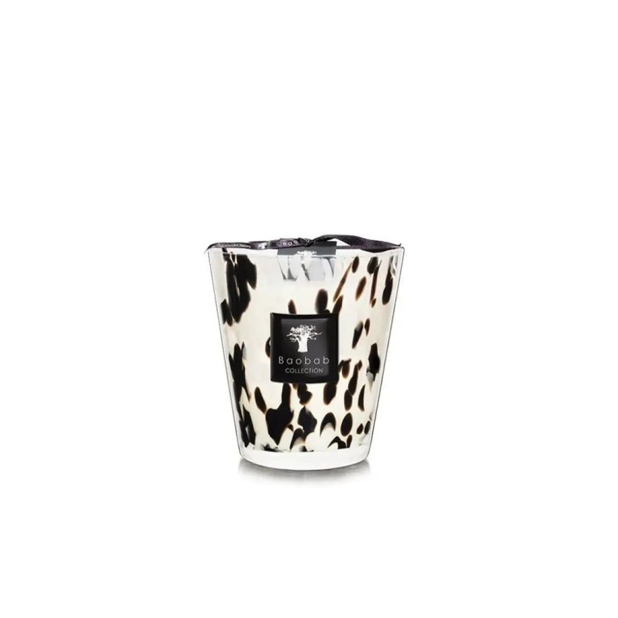 Baobab Collection Baobab Collection Max 16 Pearls Black Candle Wholesale