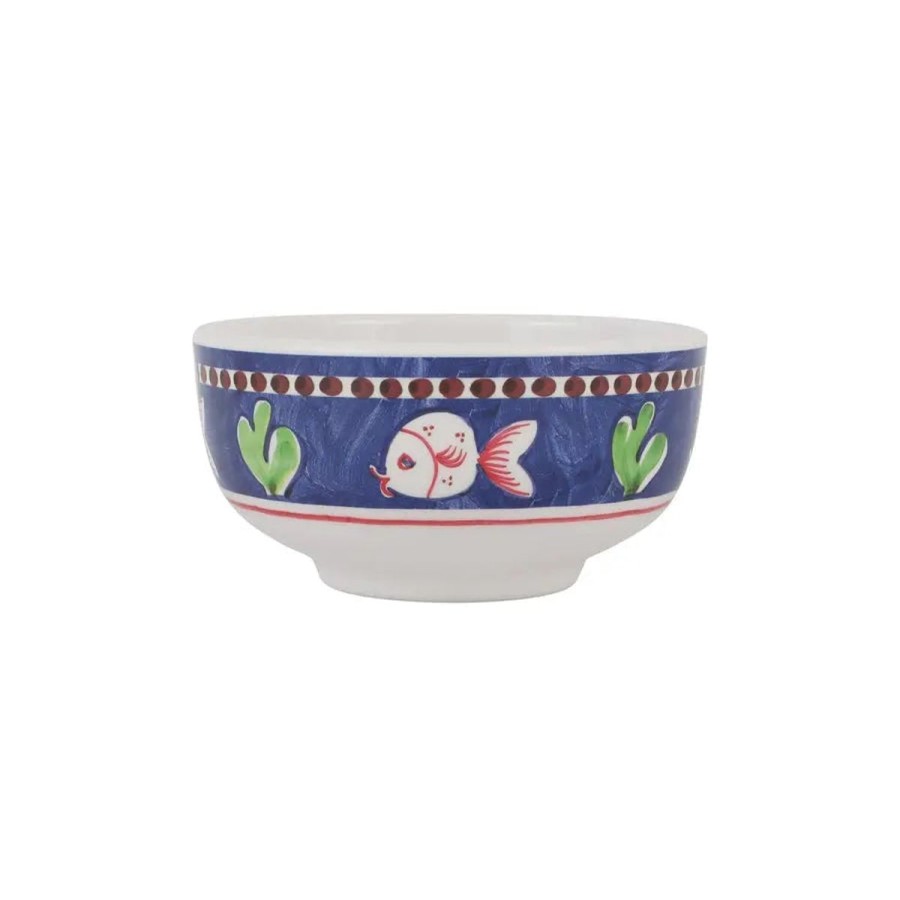 Vietri Vietri Campagna Melamine Pesce Cereal Bowl Hot