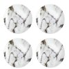 Prouna Prouna Marble Venice Fog 6.5" Canape Plate-Set Of 4 Best