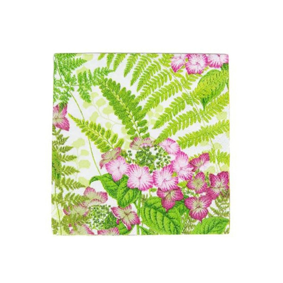 Caspari Caspari Fern Garden Cocktail Napkin Hot