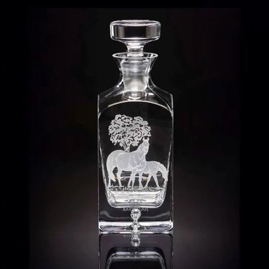 Julie Wear Julie Wear Designs Bluegrass Thoroughbred Square Decanter Best