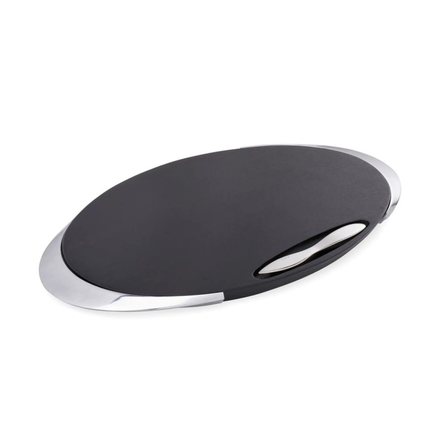 Nambe Nambe Noir Cheeseboard With Knife Hot