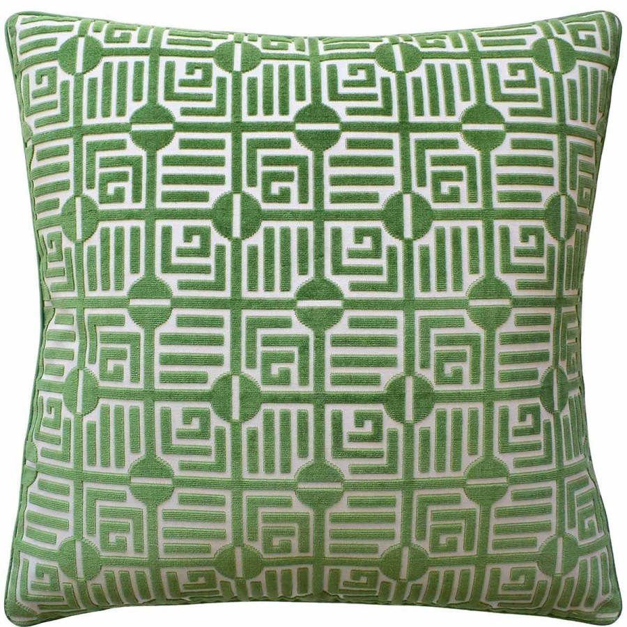 Ryan Studio Ryan Studio Decorative Pillow Labyrinth Velvet Emerald New