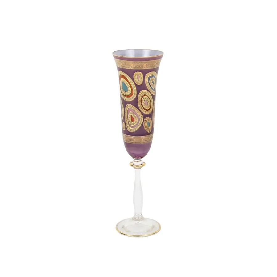 Vietri Vietri Regalia Champagne Glass New