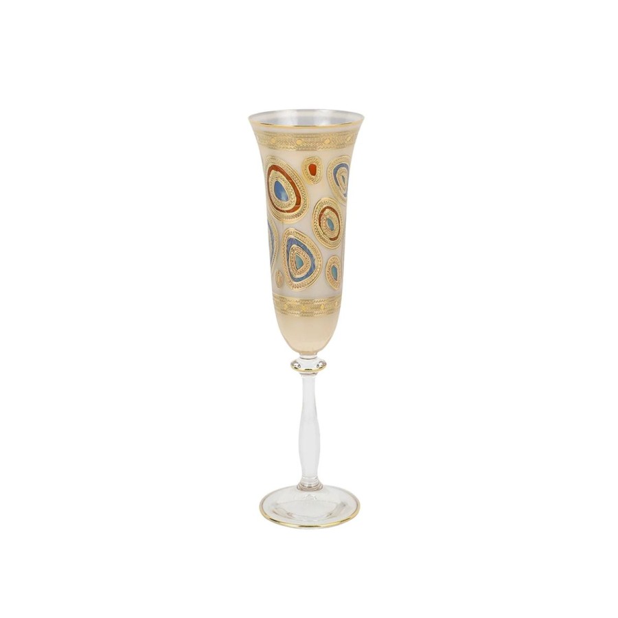 Vietri Vietri Regalia Champagne Glass New