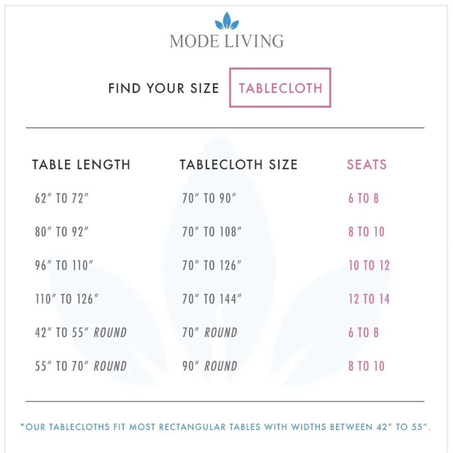 Mode Living Mode Living Cambridge Tablecloth Wholesale