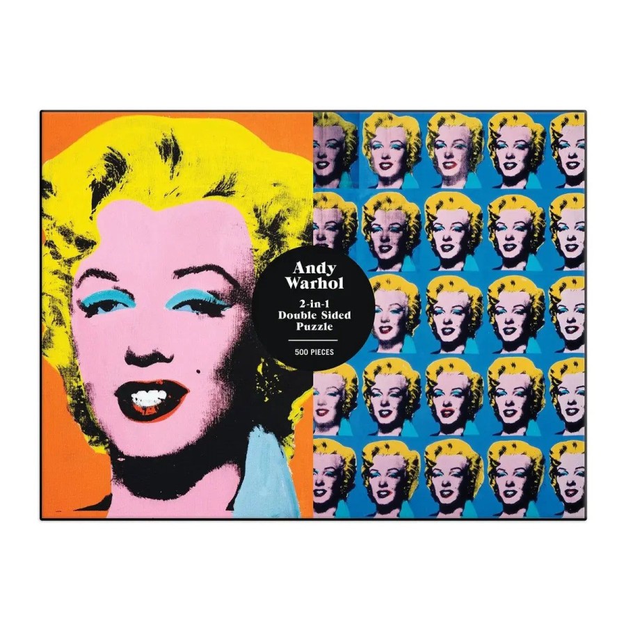 Hachette Book Group Andy Warhol Marilyn Double-Sided Puzzle New