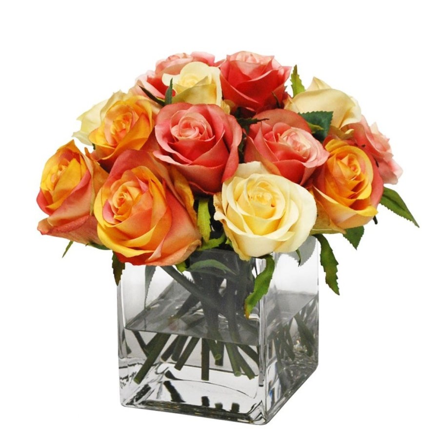 Winward International Winward Rose In Square Vase Best