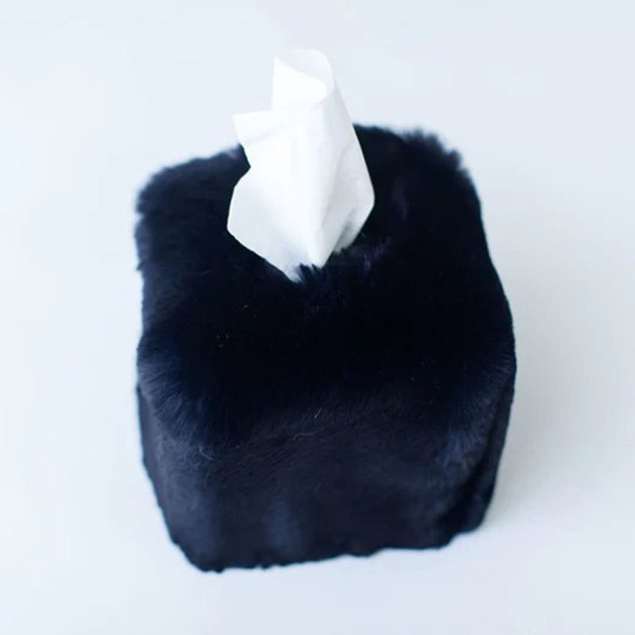 Maison Prelonge Evelyne Prelonge Faux Fur Tissue Box Clearance