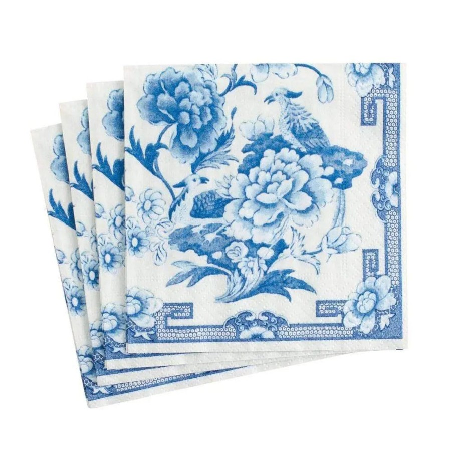 Caspari Caspari Blue & White Cocktail Napkin Clearance