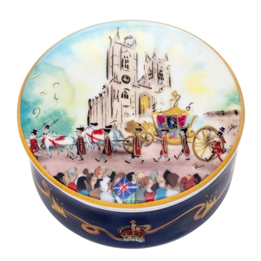 Halcyon Days Halycon Days The Coronation At Westminster Abbey Trinket Box Hot