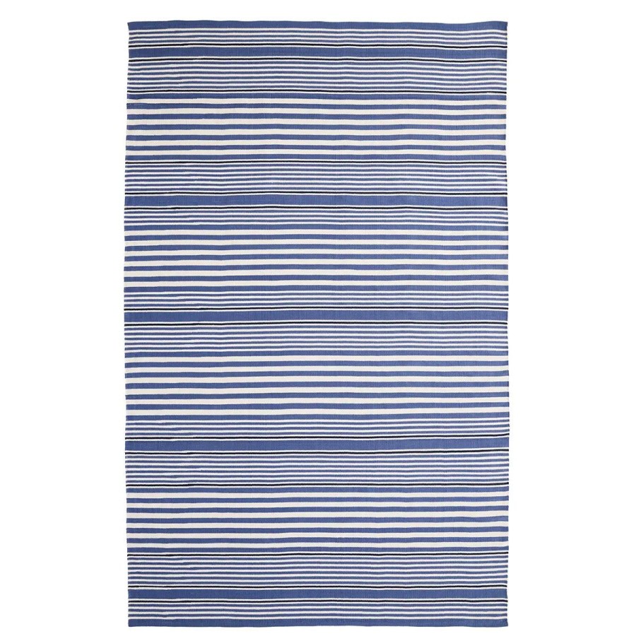 Dash & Albert Dash & Albert Rugby Stripe Denim Indoor/Outdoor Rug Online