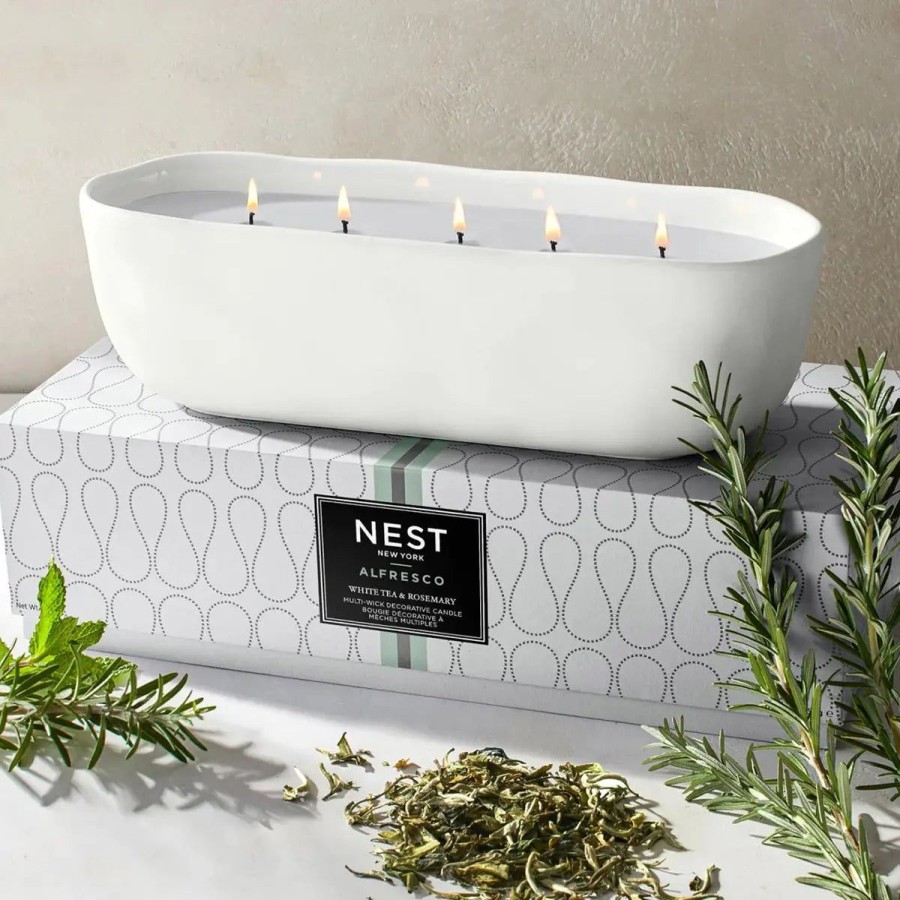 Nest Fragrances Nest Fragrances White Tea & Rosemary Multi-Wick Decorative Candle Clearance