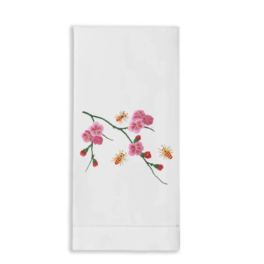 Henry Handwork Henry Handwork Bees And Flowers Hand Towel Online