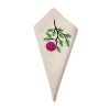 Deborah Rhodes Deborah Rhodes Flax Holiday Ornament Embroidered Napkin-Cranberry Hot