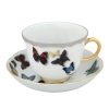 Christian LaCroix Vista Alegre Christian Lacroix Butterfly Parade 8 Oz. Teacup & Saucer New