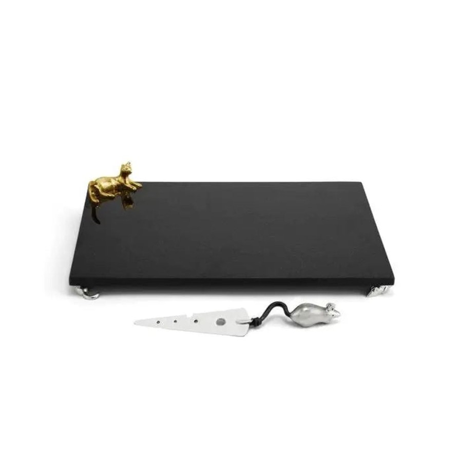 Michael Aram Michael Aram Cat & Mouse Cheeseboard With Knife Best