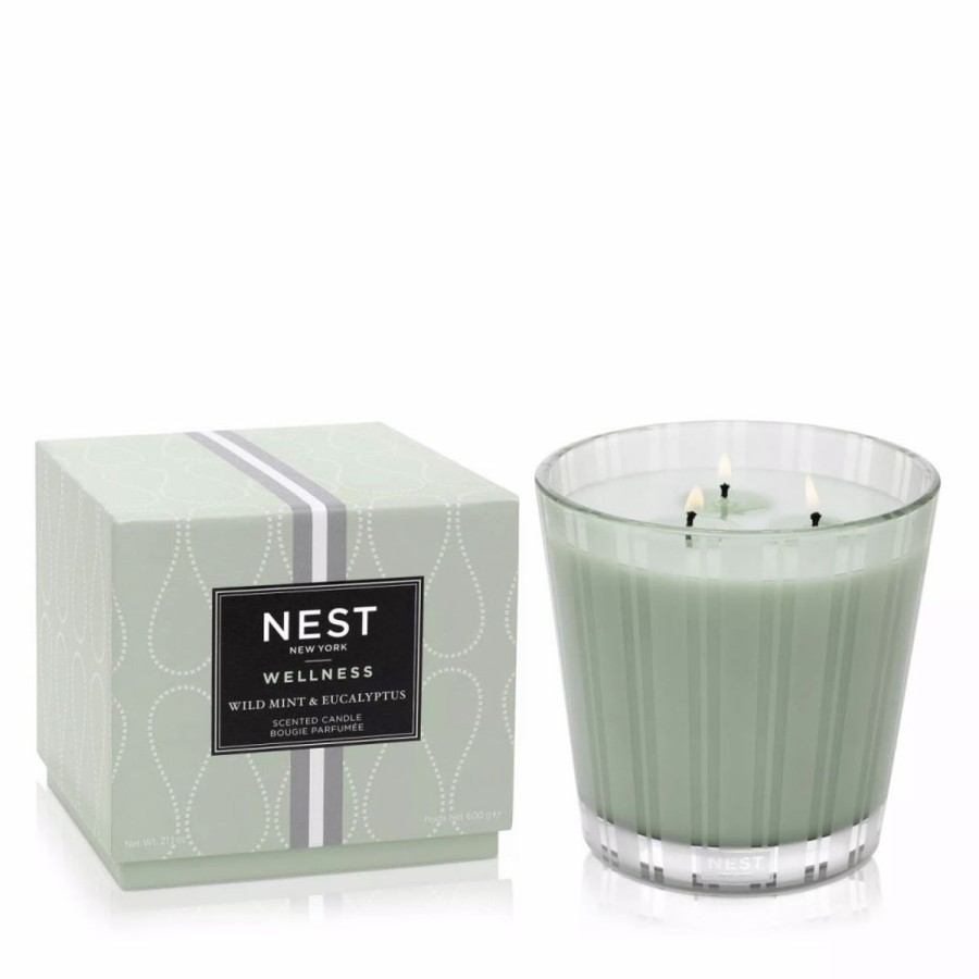 Nest Fragrances Nest Fragrances 3-Wick Candle 21.2 Oz-Wild Mint & Eucalyptus Best