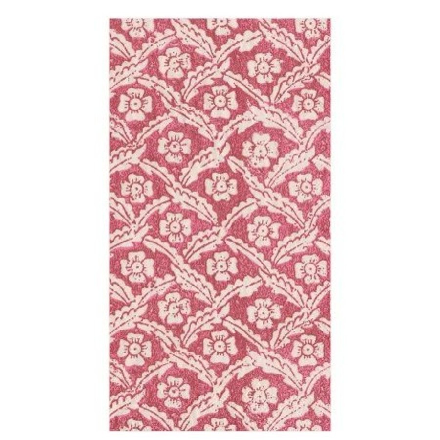 Caspari Caspari Domino Floral Cross Brace Guest Towel Best