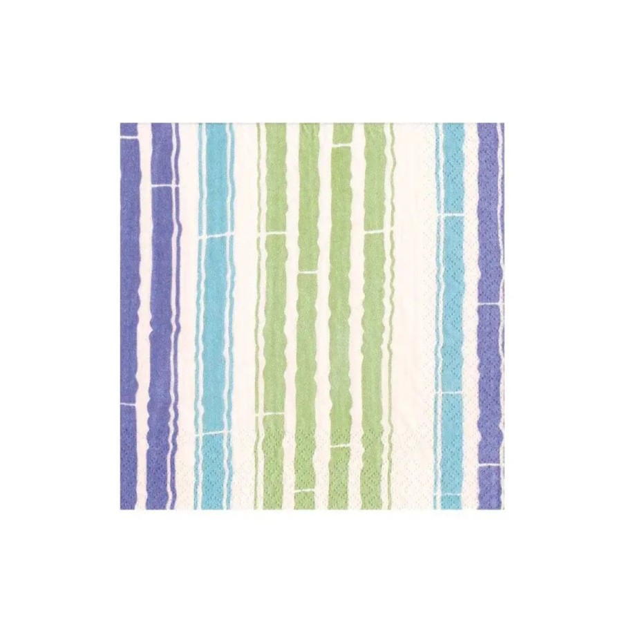 Caspari Caspari Bamboo Stripe Cocktail Napkins Online