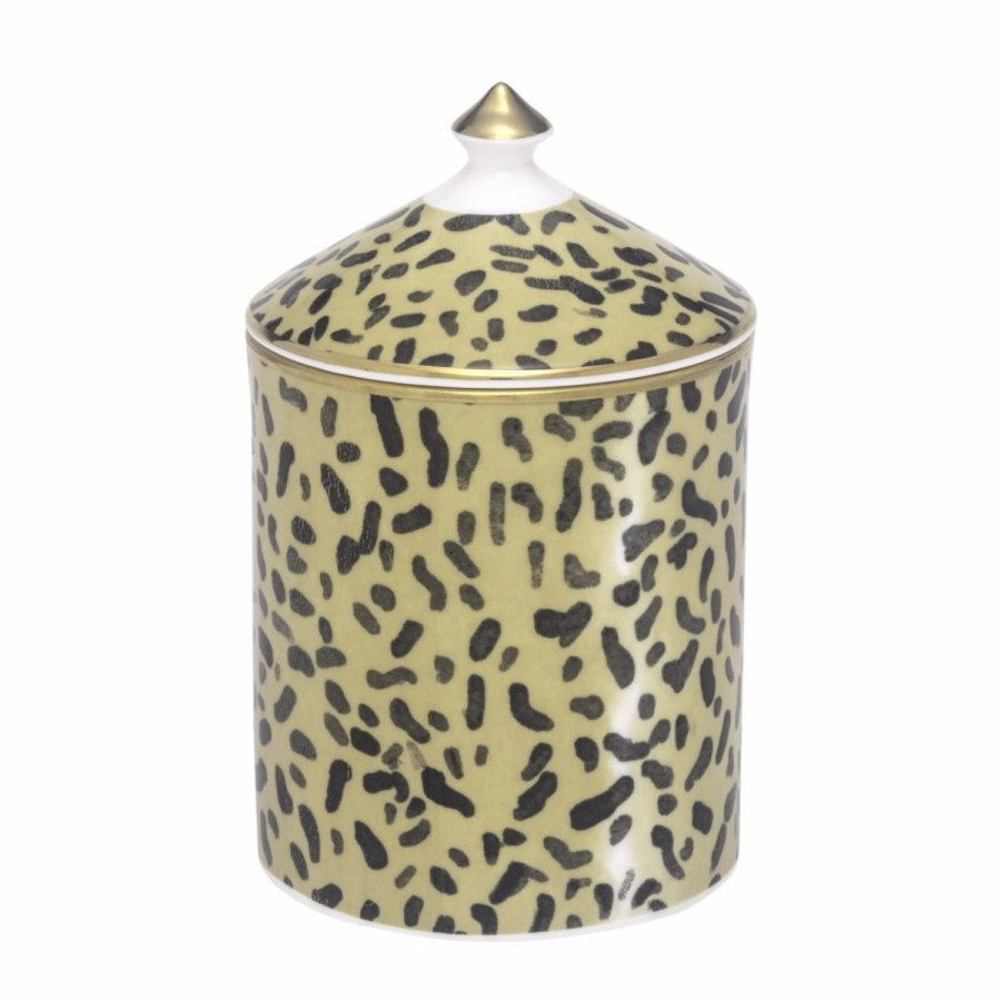 Halcyon Days Halcyon Days Leopard Lidded Candle-Sandalwood & Vetiver Wholesale