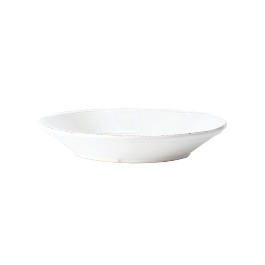 Vietri Vietri Lastra Melamine White Pasta Bowl Clearance