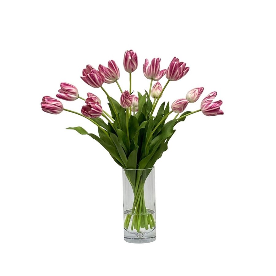 Winward International Winward Mauve Tulip In Large Vase Wholesale