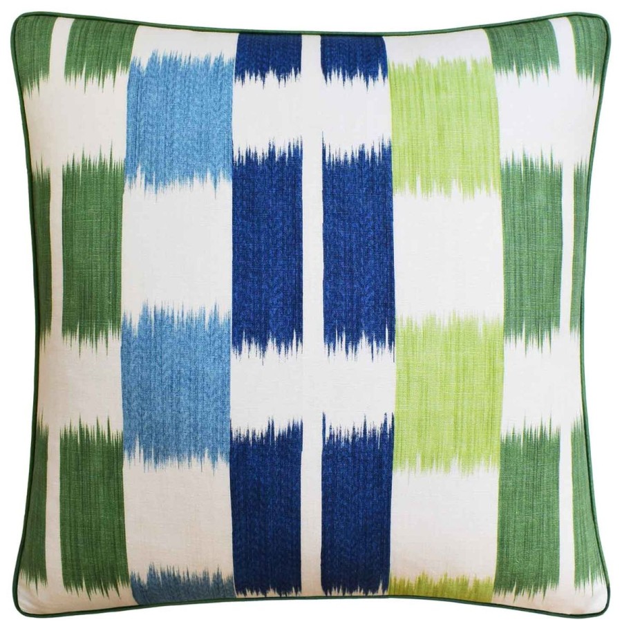 Ryan Studio Ryan Studio Decorative Pillow Kasuri Blue Green New