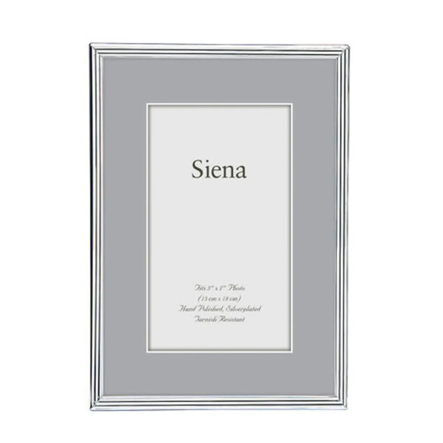 Tizo Designs Siena Narrow Lined Silverplate Frame Hot