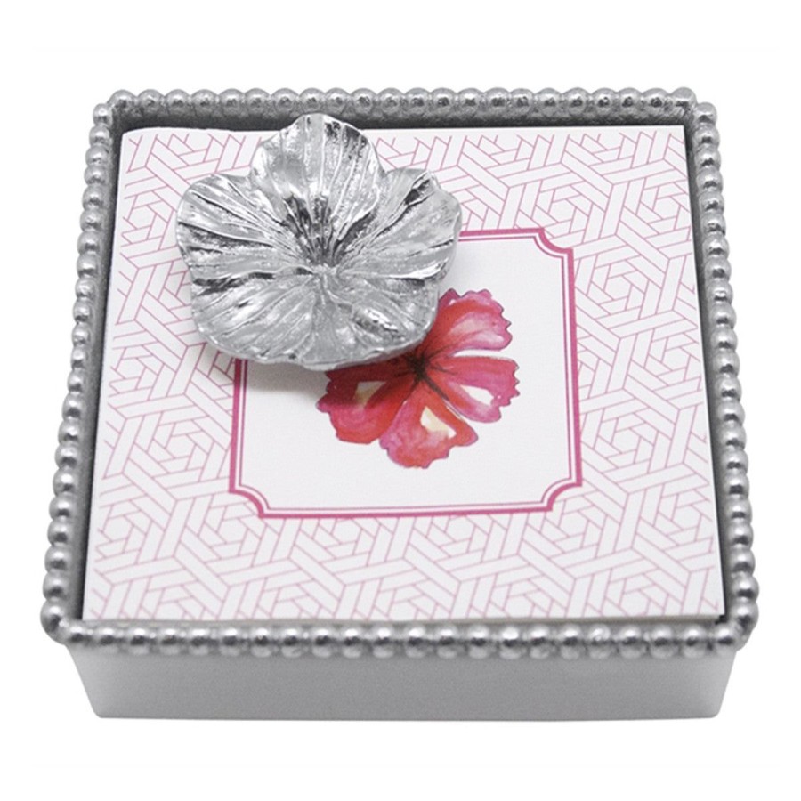 Mariposa Mariposa Hibiscus Beaded Napkin Box Wholesale