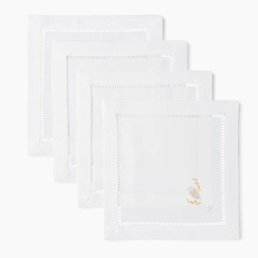 Henry Handwork Henry Handwork Champagne Cocktail Napkins (Set Of 4) Hot