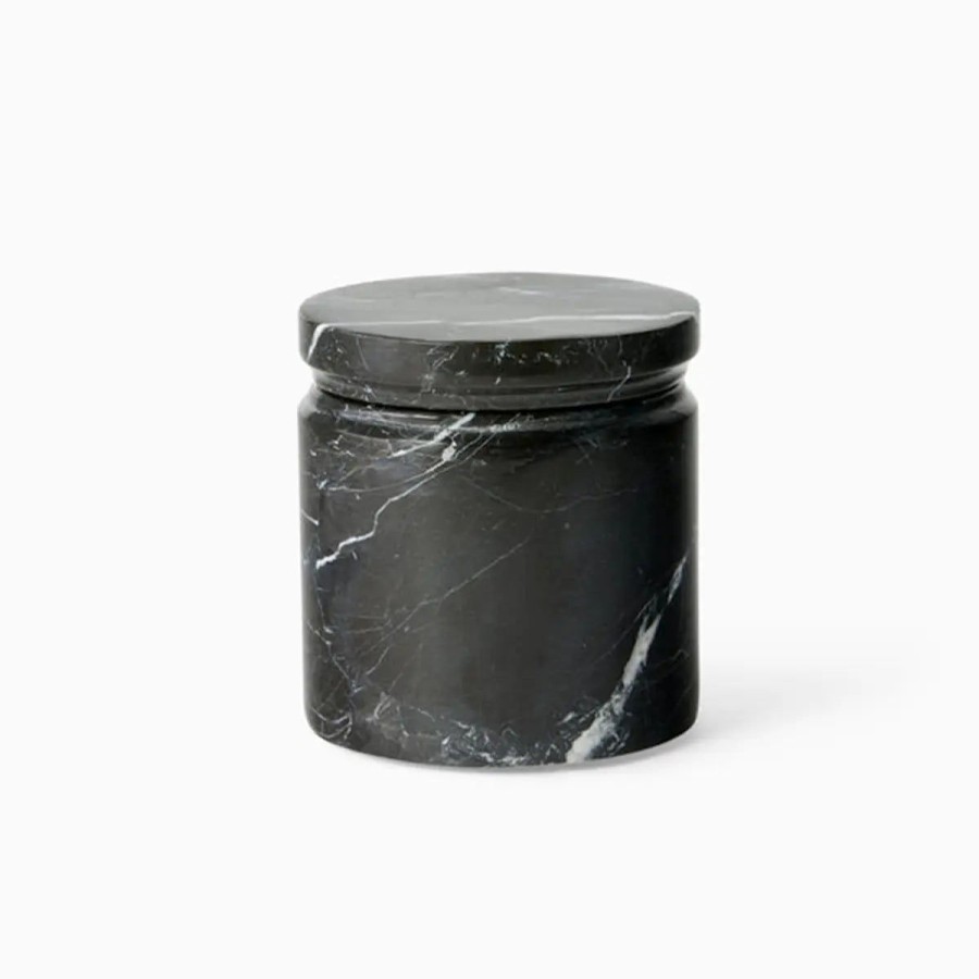 Sferra Sferra Marquina Storage Jar-Black Clearance