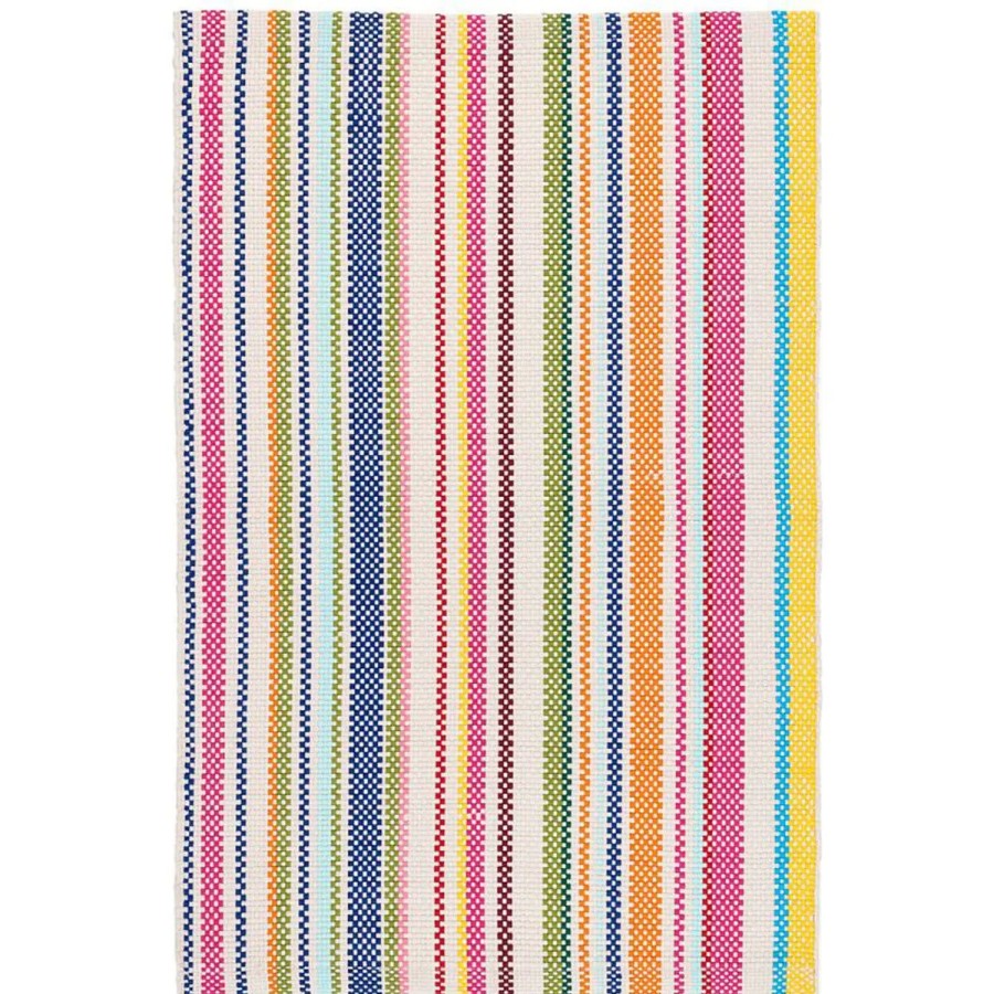 Dash & Albert Dash And Albert Summer Stripe Handwoven Indoor Outdoor Rug New