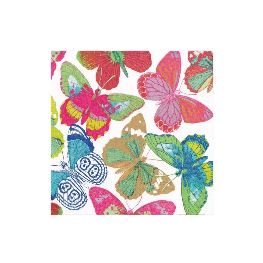 Caspari Caspari Butterflies Cocktail Napkins Best