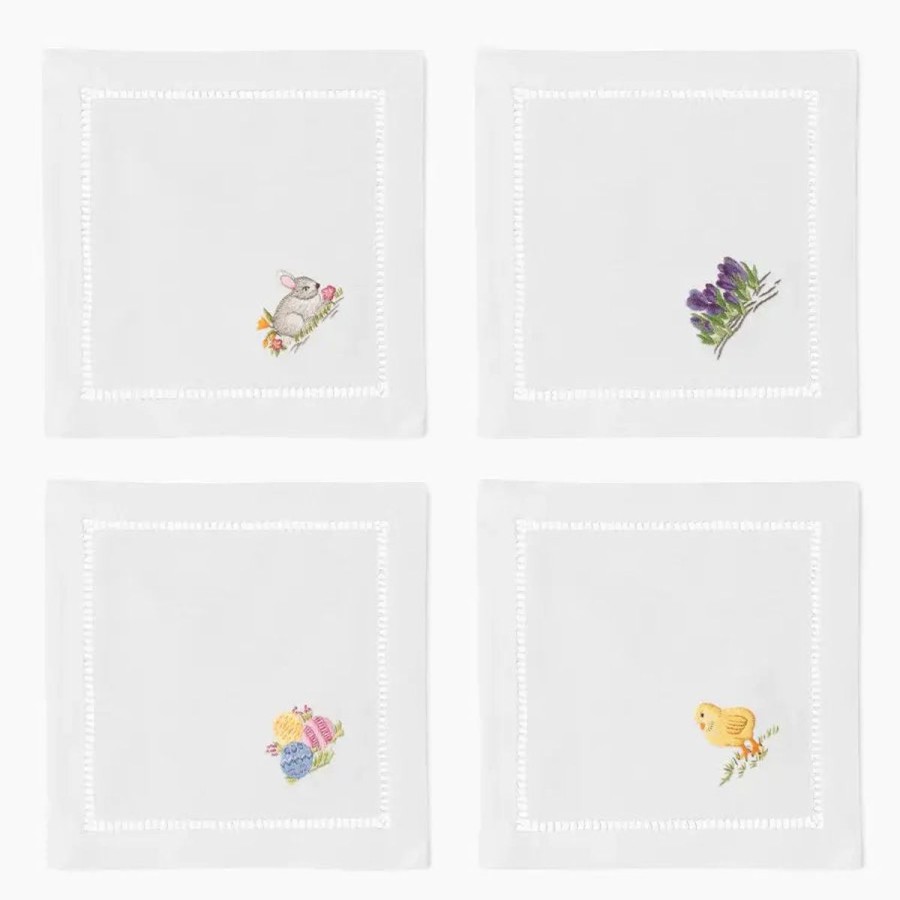 Henry Handwork Henry Handwork Easter Cocktail Napkins (Set Of 4) Hot