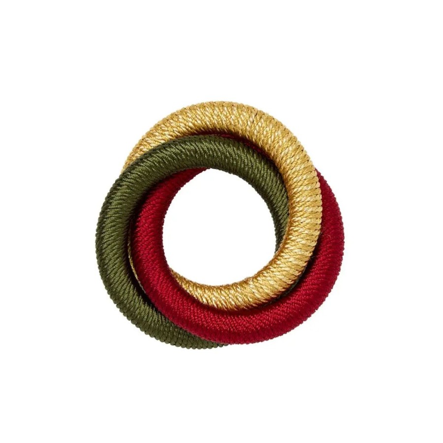 Mode Living Mode Living Malaga Napkin Rings-Gold-Olive-Cranberry Best