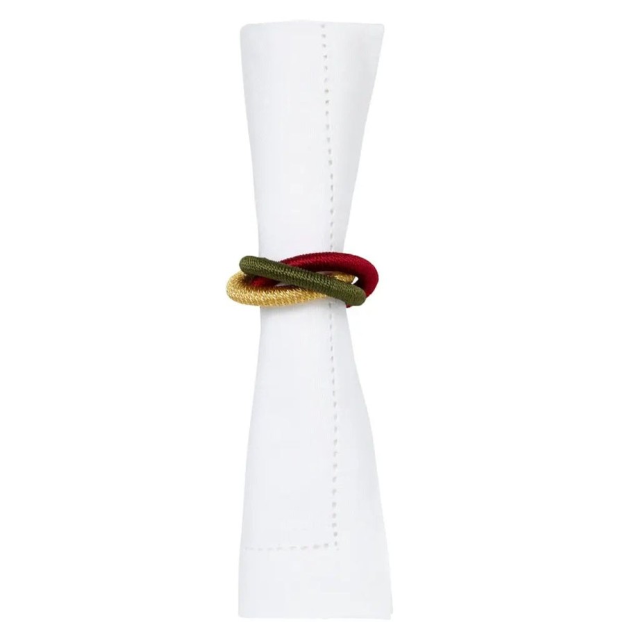 Mode Living Mode Living Malaga Napkin Rings-Gold-Olive-Cranberry Best