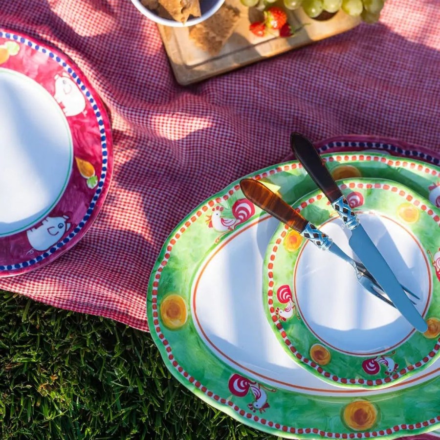 Vietri Vietri Campagna Melamine Gallina Salad Plate Clearance