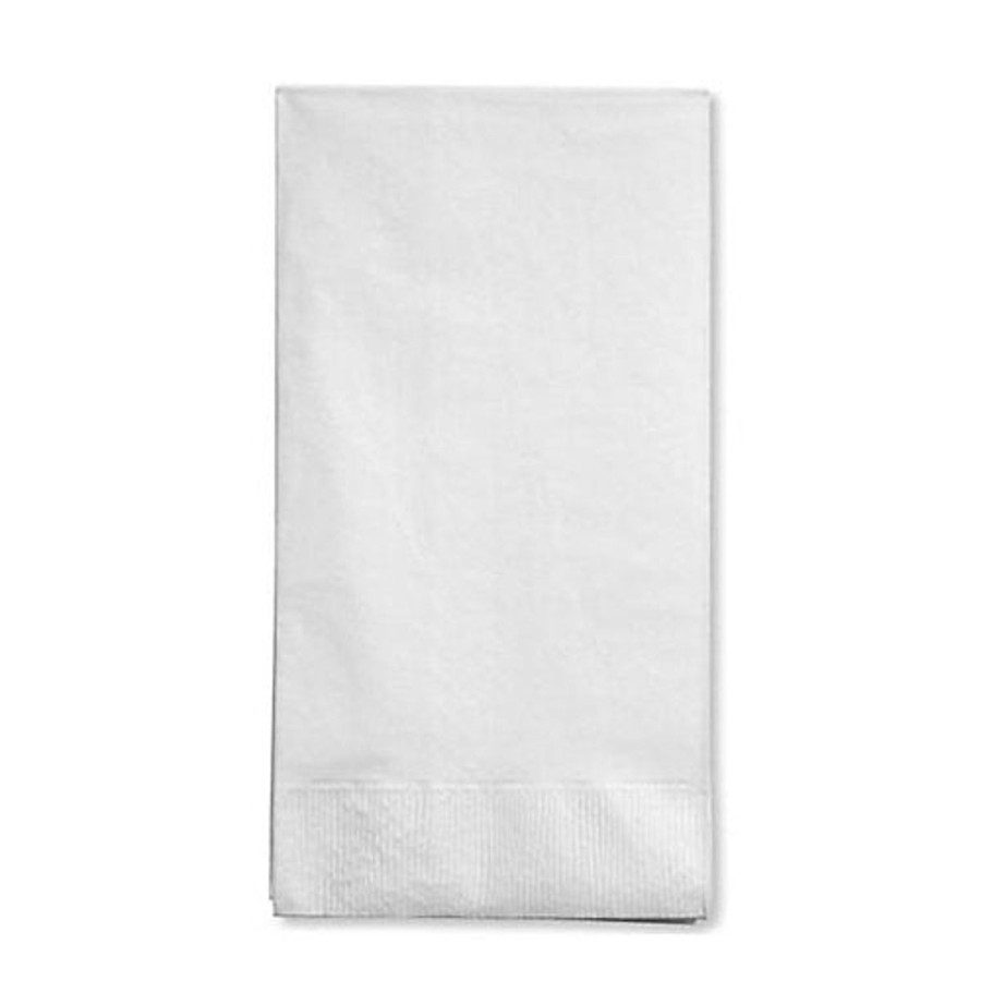 Caspari Caspari White Pearl Guest Towel Napkin Best